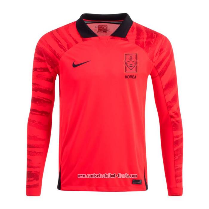 Camiseta Primera Corea del Sur 2022 Manga Larga